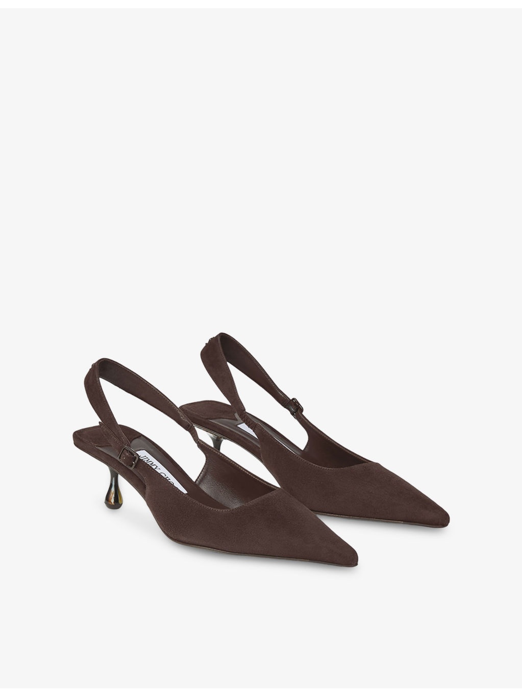 Amel 50 Slingback Suede Heeled Courts - 3