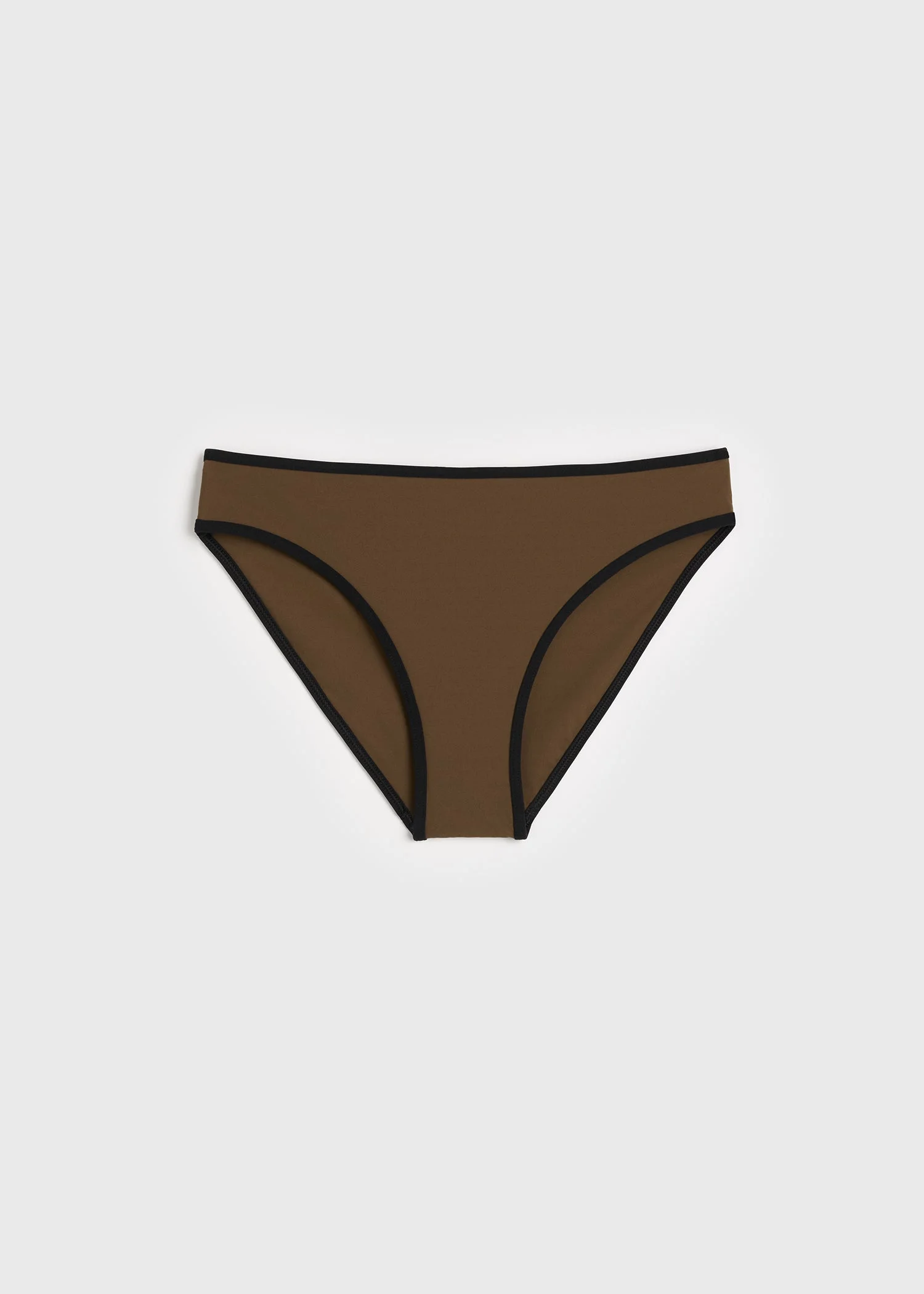 Stripe edge bikini bottoms walnut - 1