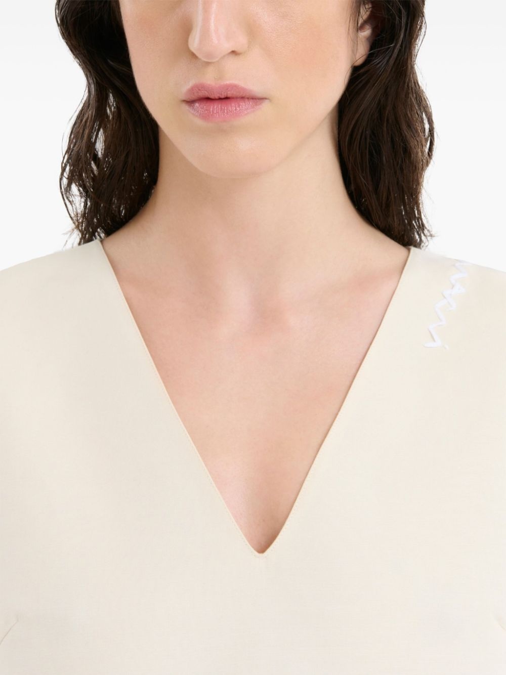 cotton midi dress - 5