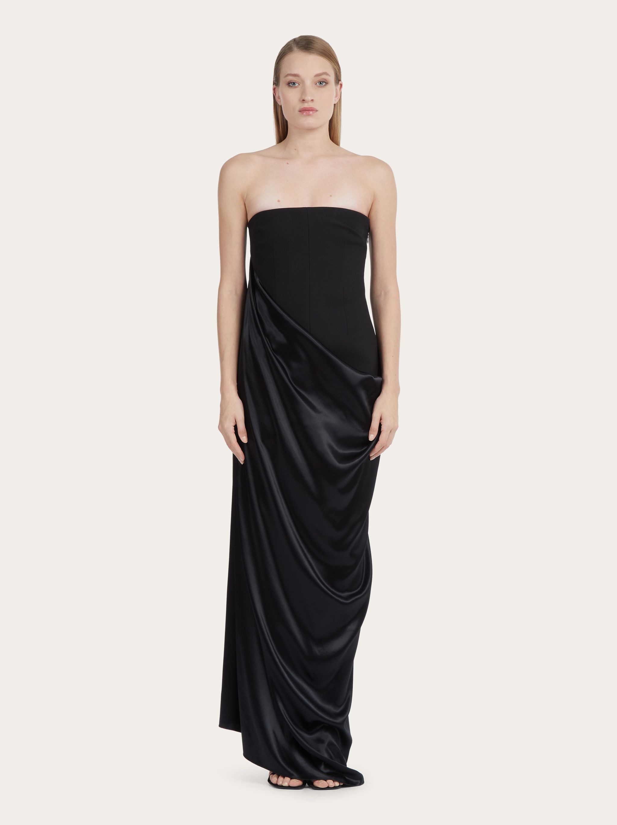 Long color block dress - 2
