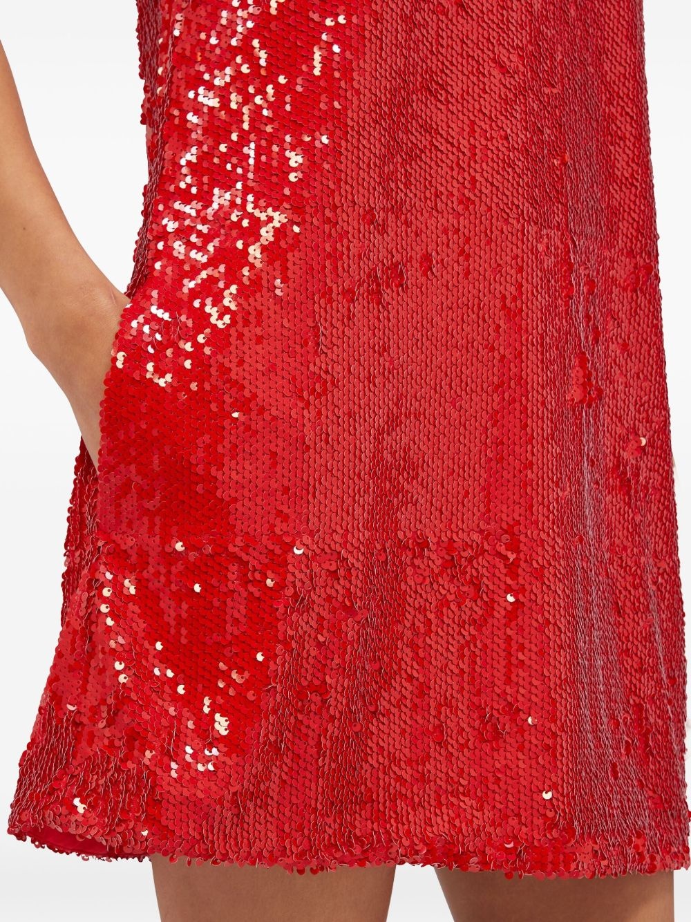 sequin-embellished mini dress - 5