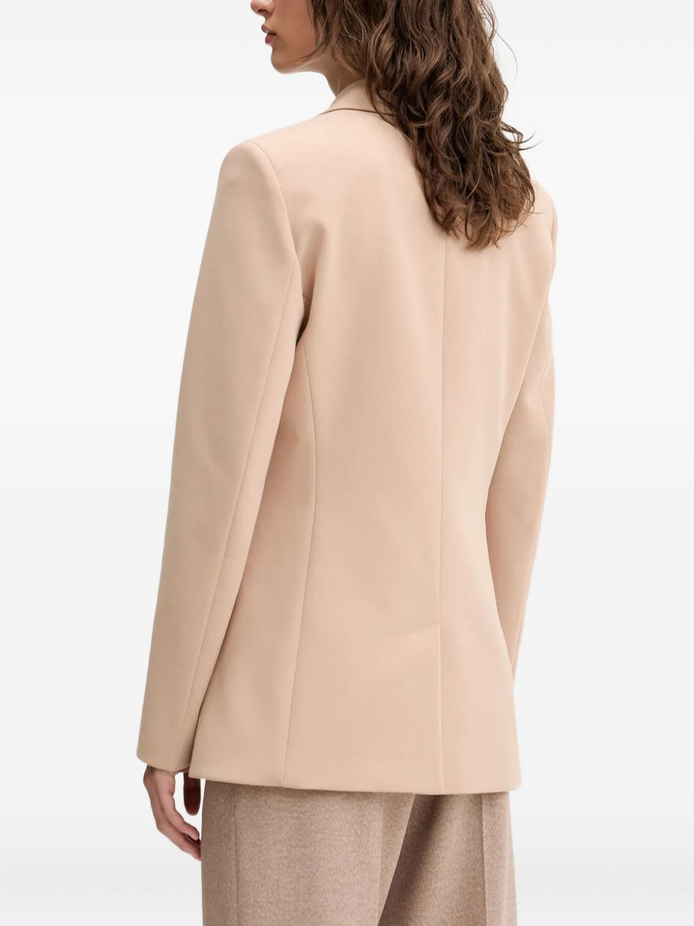single-button notched-lapel blazer - 3
