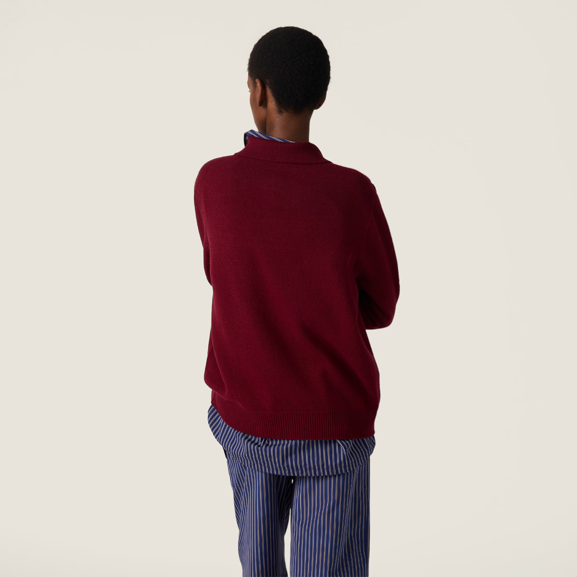 Cashmere polo sweater - 3