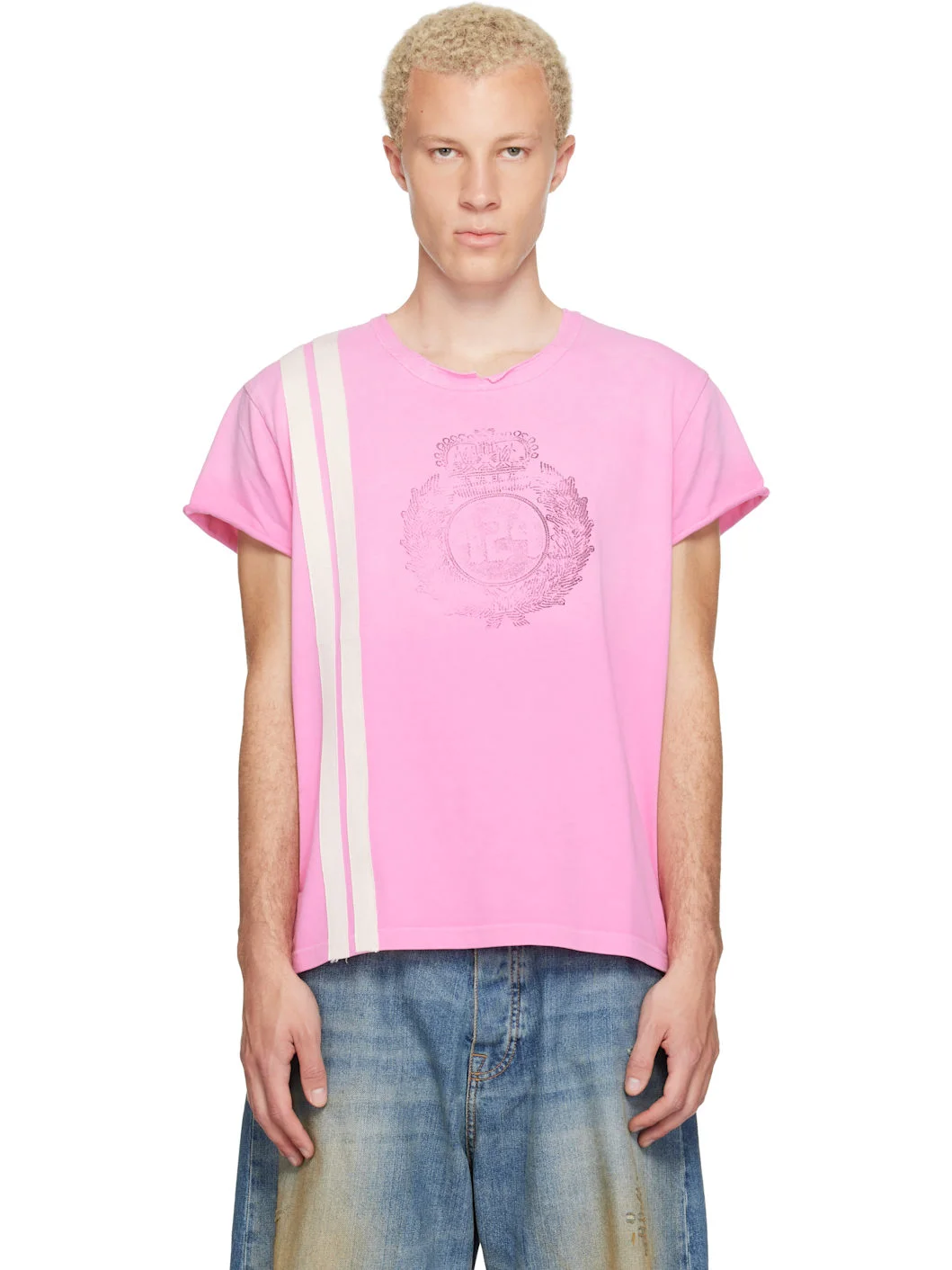 Pink Capped Thermal T-shirt - 1