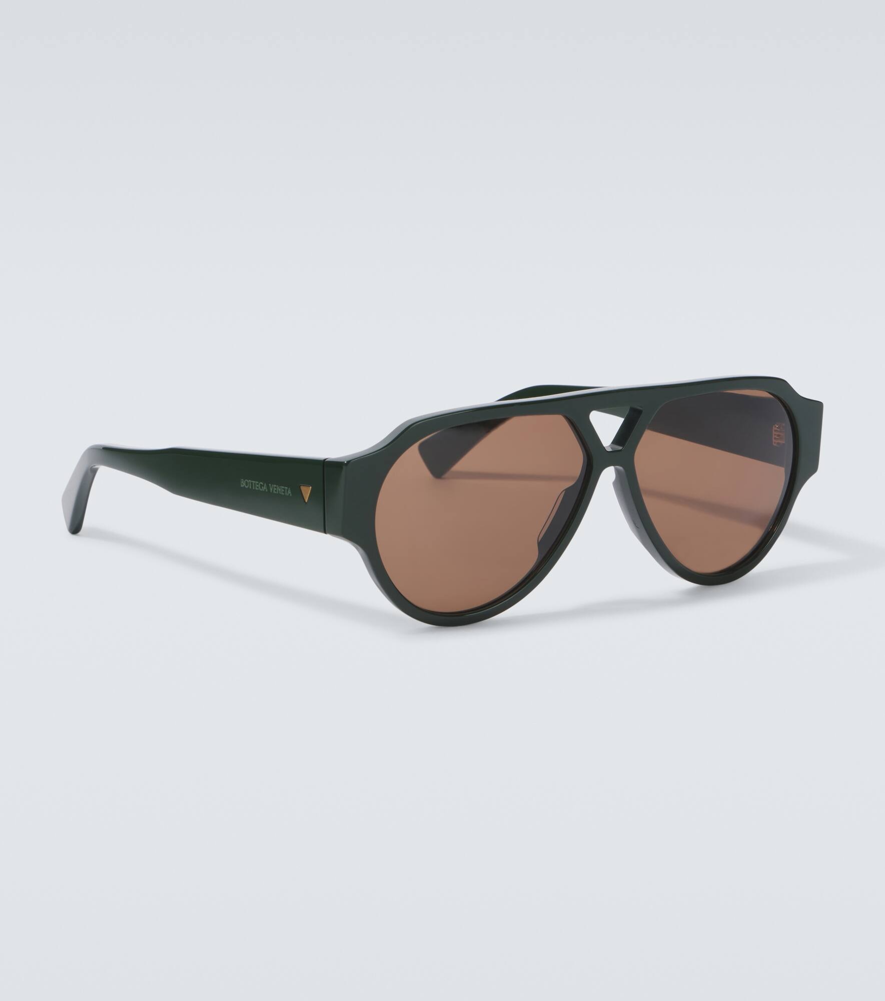 Bold Triangle Stud aviator sunglasses - 4