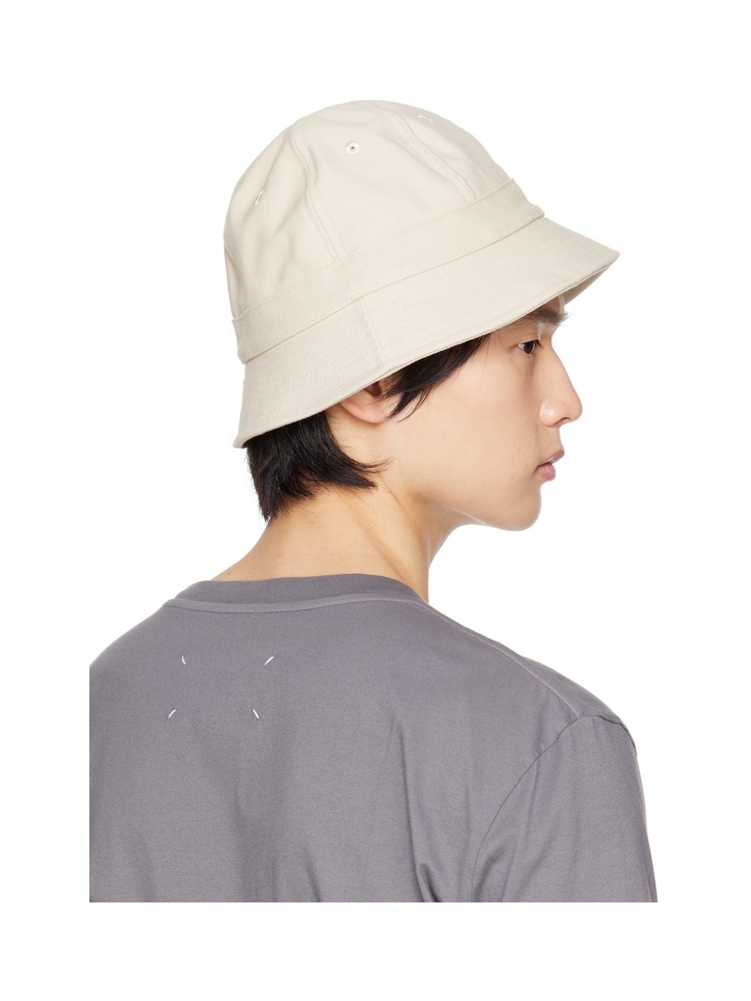 Beige Naval Bucket Hat - 3