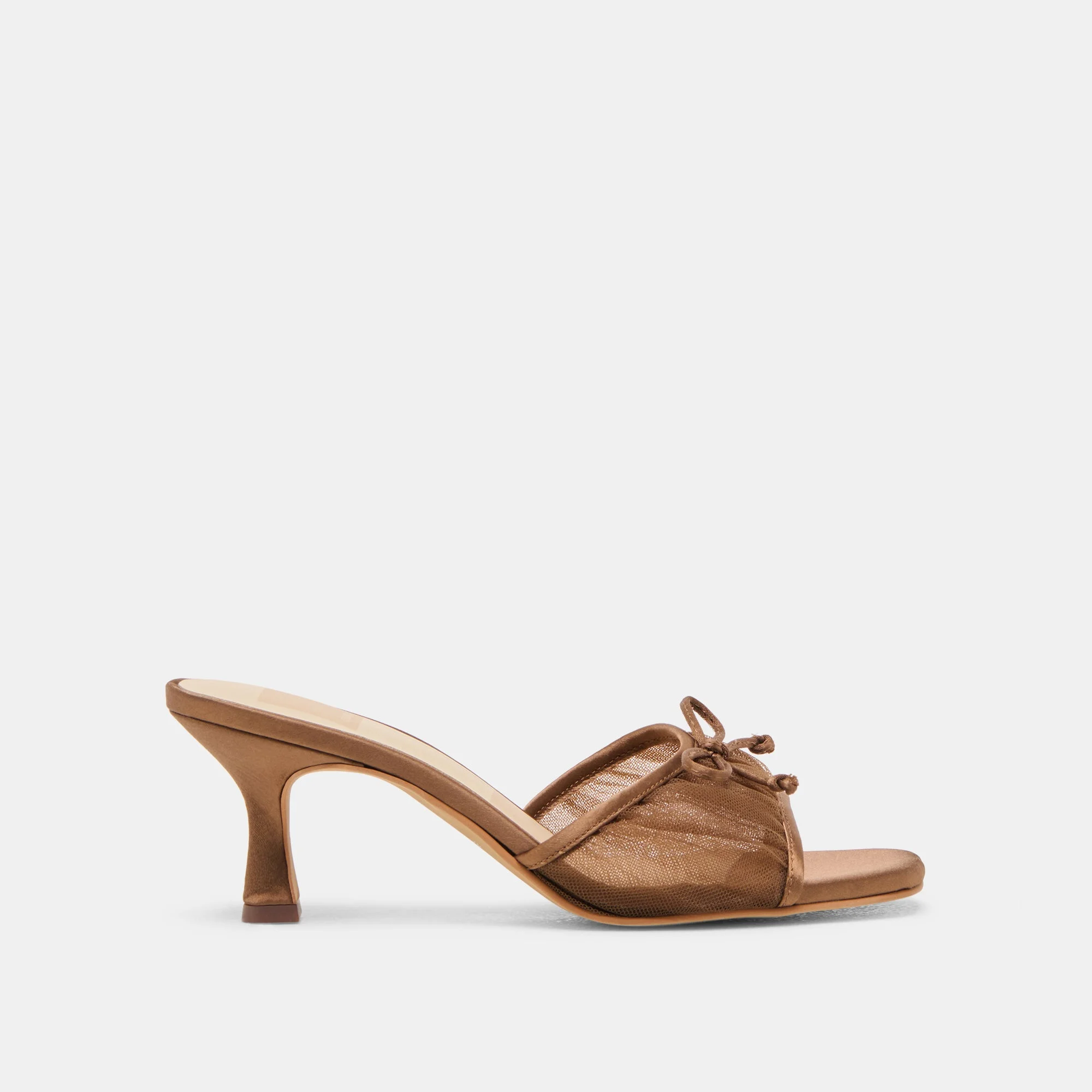 GALEN HEELS MID BROWN TULLE - 1