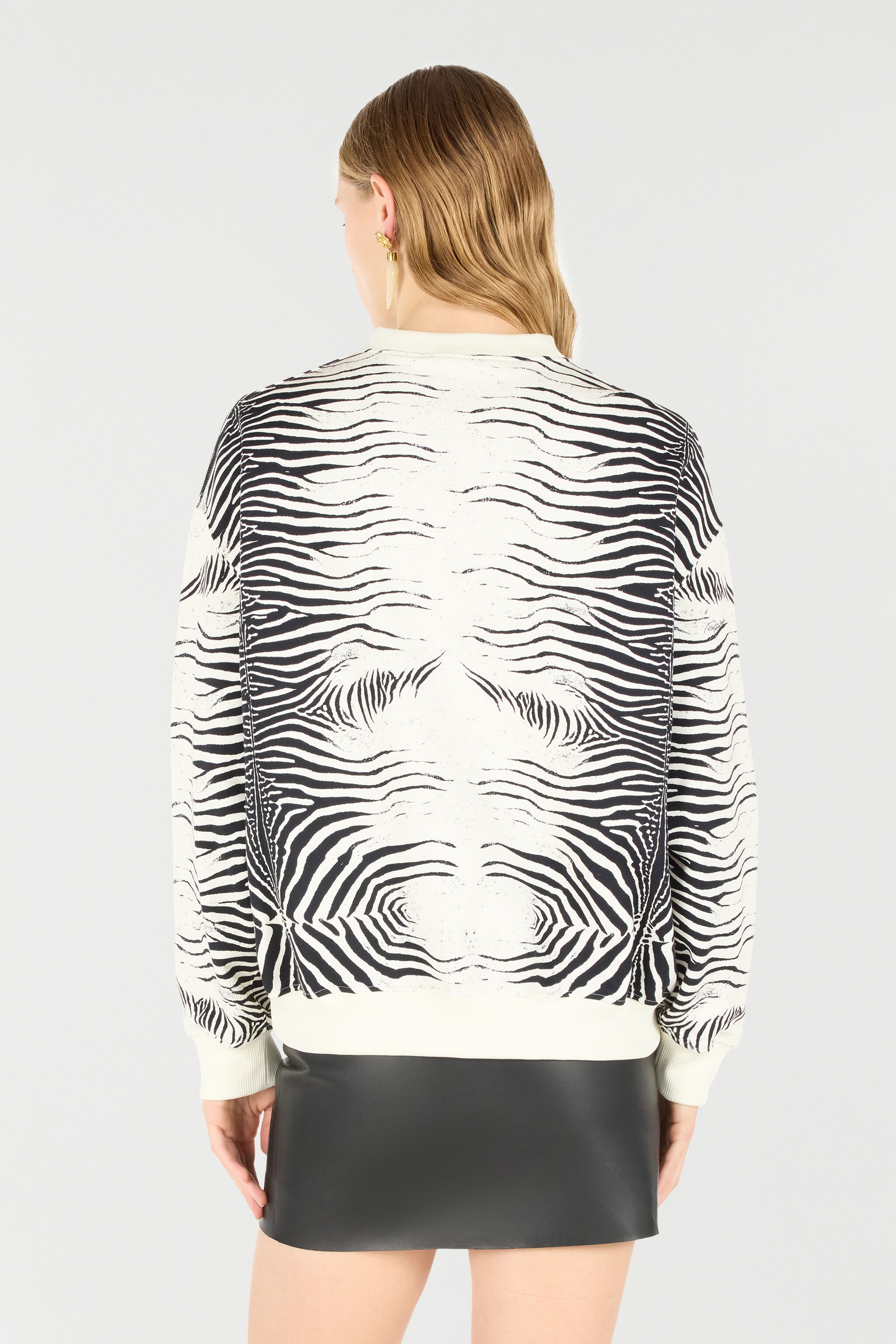 Zebra-Print Sweatshirt With Logo - 4