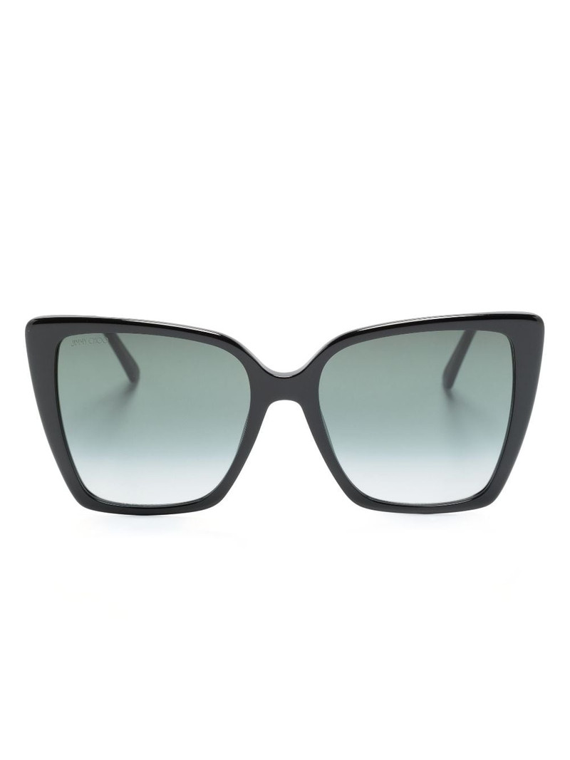 oversize-frame glitter sunglasses 1