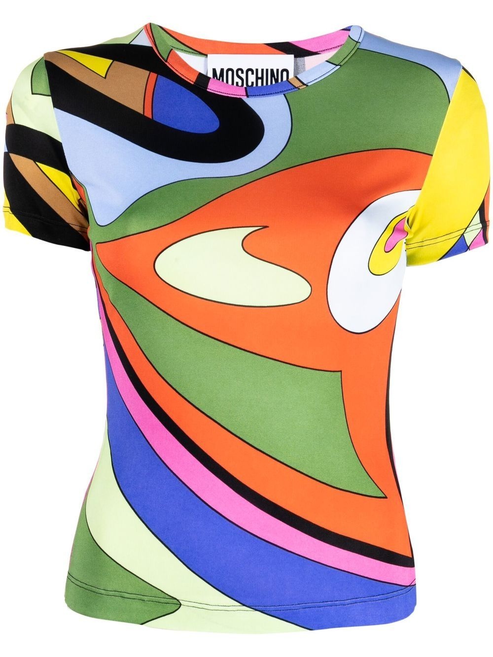 all-over graphic-print T-shirt - 1