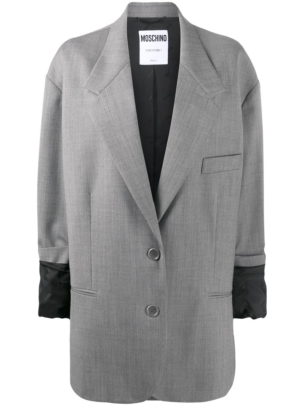 oversized single-breasted blazer - 1