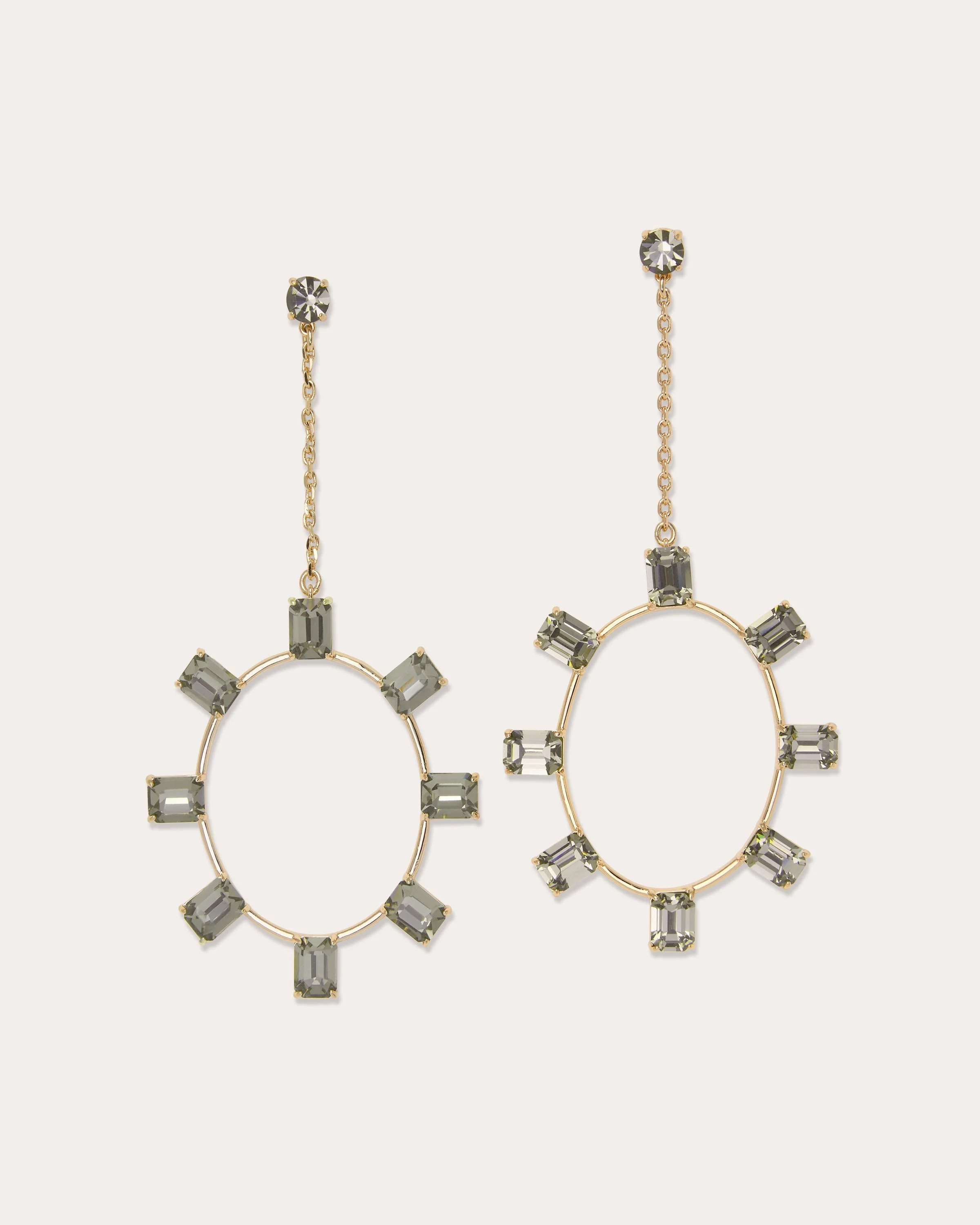 Alanna Stone Drop Earrings | GOLD GRAPHITE - 1