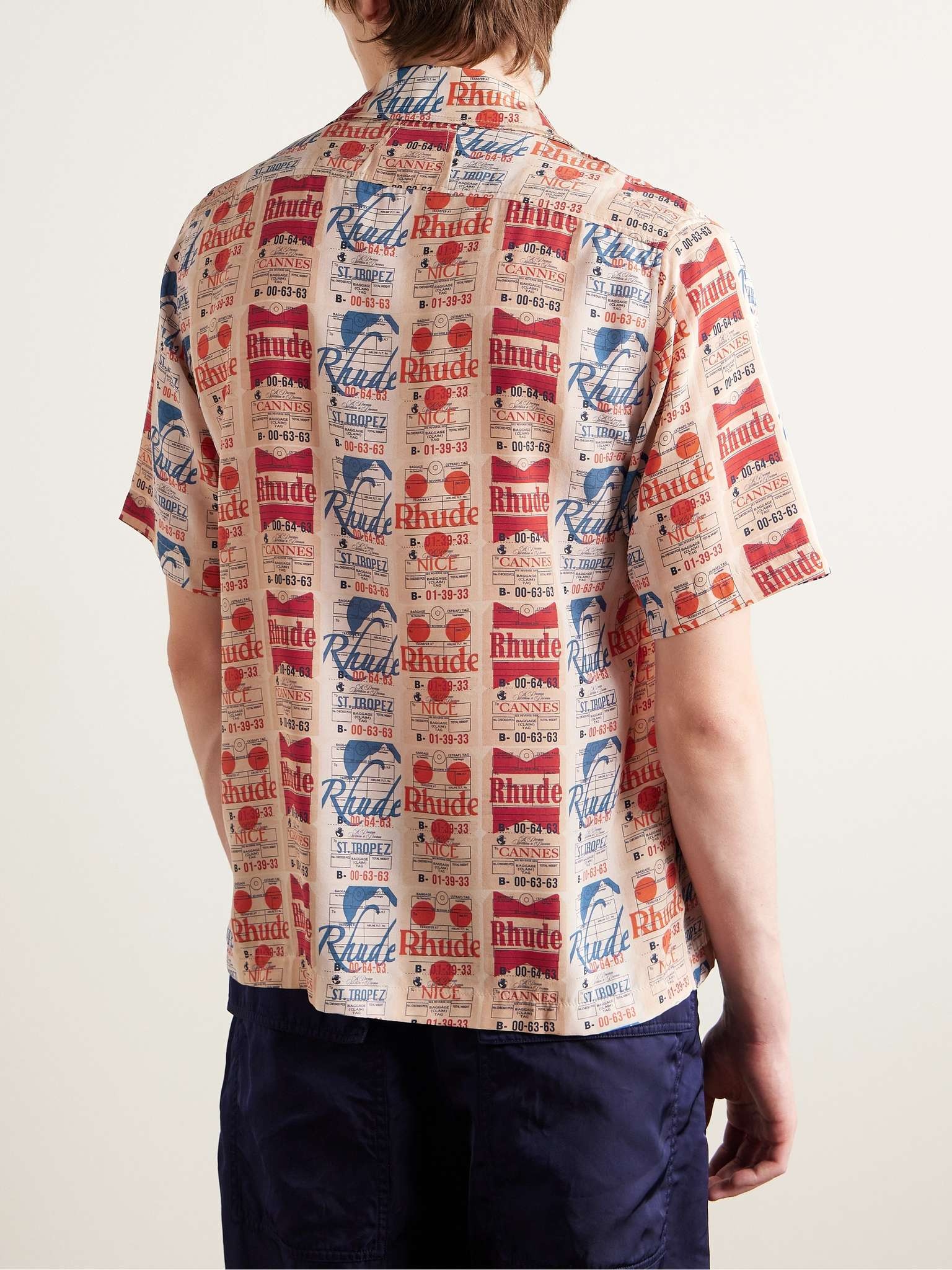 Voyage Camp-Collar Printed Silk-Twill Shirt - 3