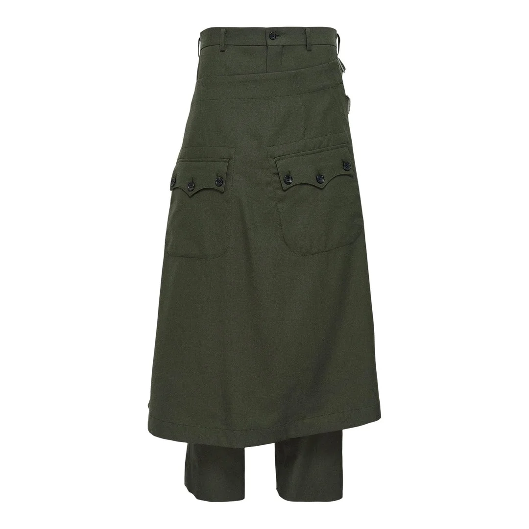 Wool Gariserge Layered Pants - 1