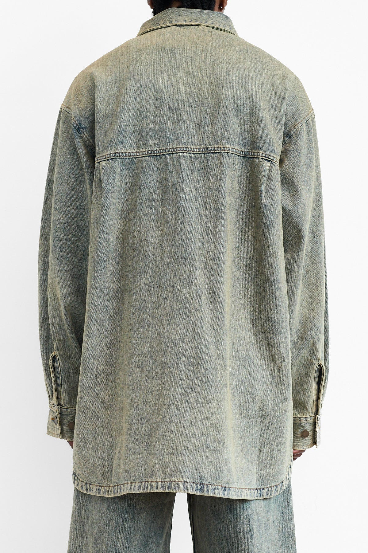 Entire Studios Herculean Denim Shirt Surface Wave - 5