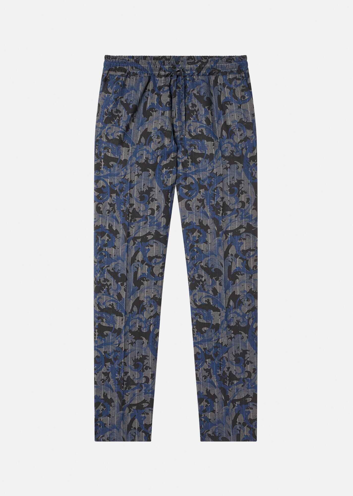 Baroccoflage Print Wool Pants - 1