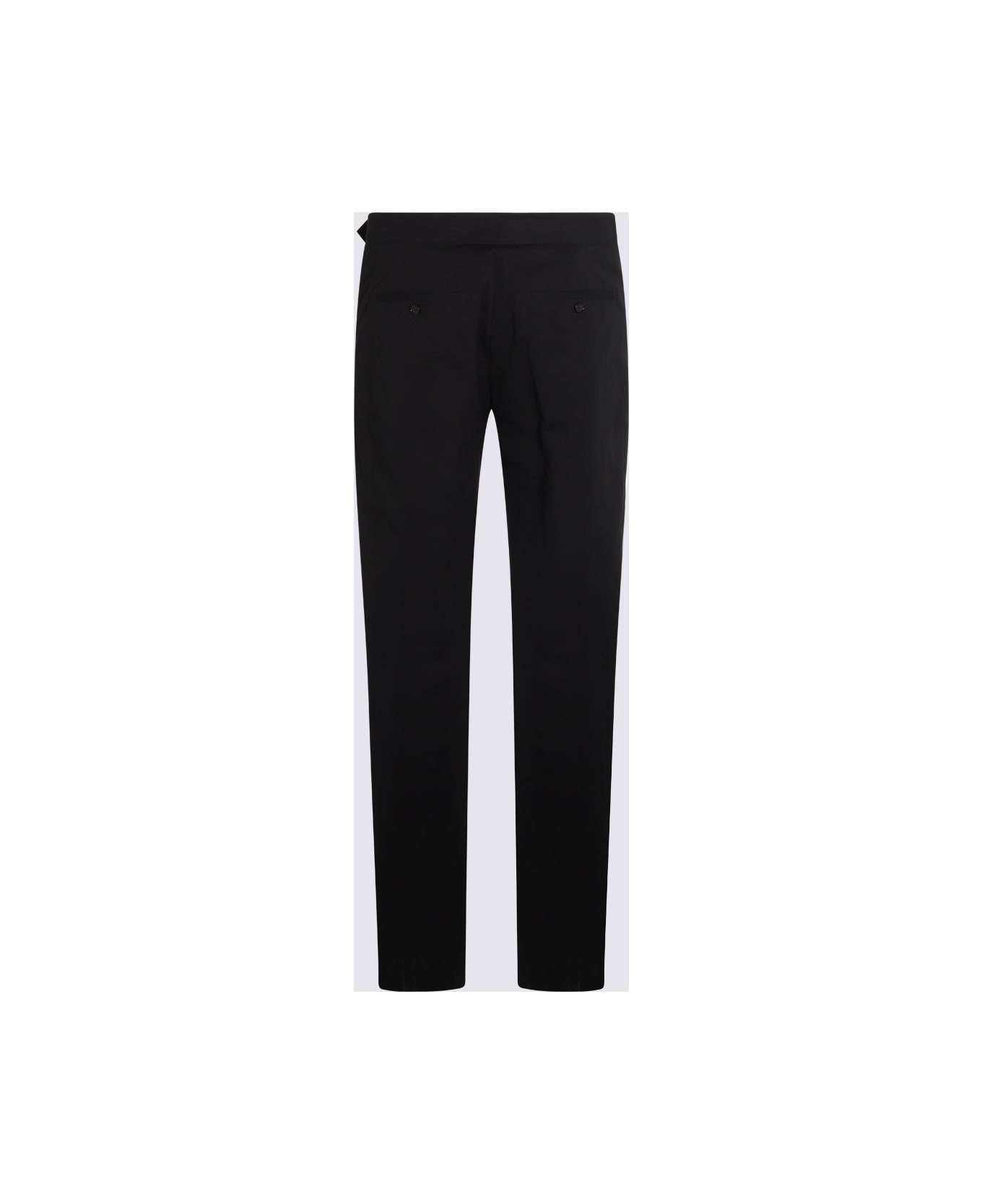 Black Cotton Pants - 2