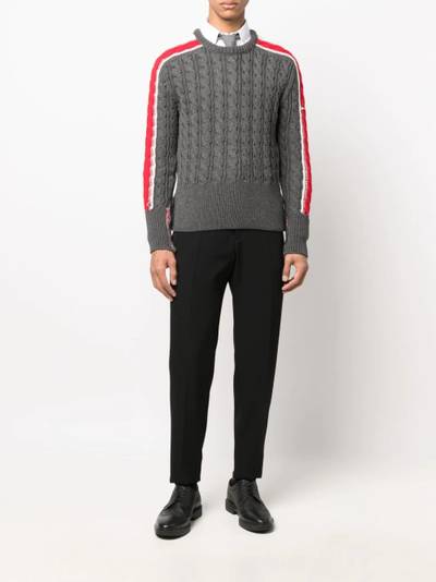 Thom Browne RWB merino wool jumper outlook