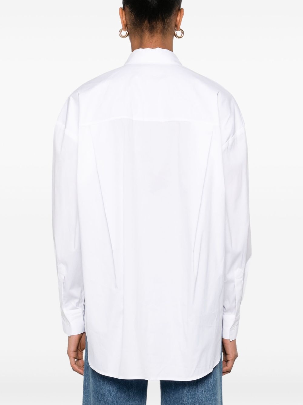 floral-appliqué shirt - 4