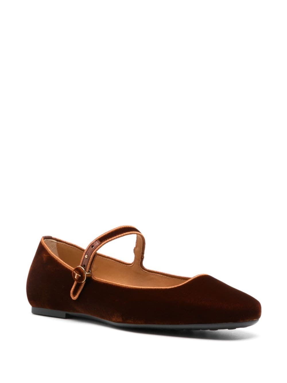 velour ballerina shoes - 2