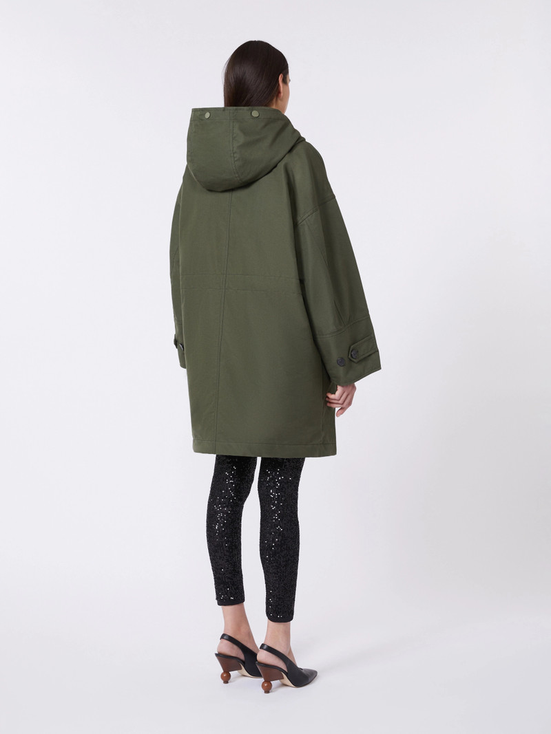 GATTI Water-repellent canvas parka - KAKI 4