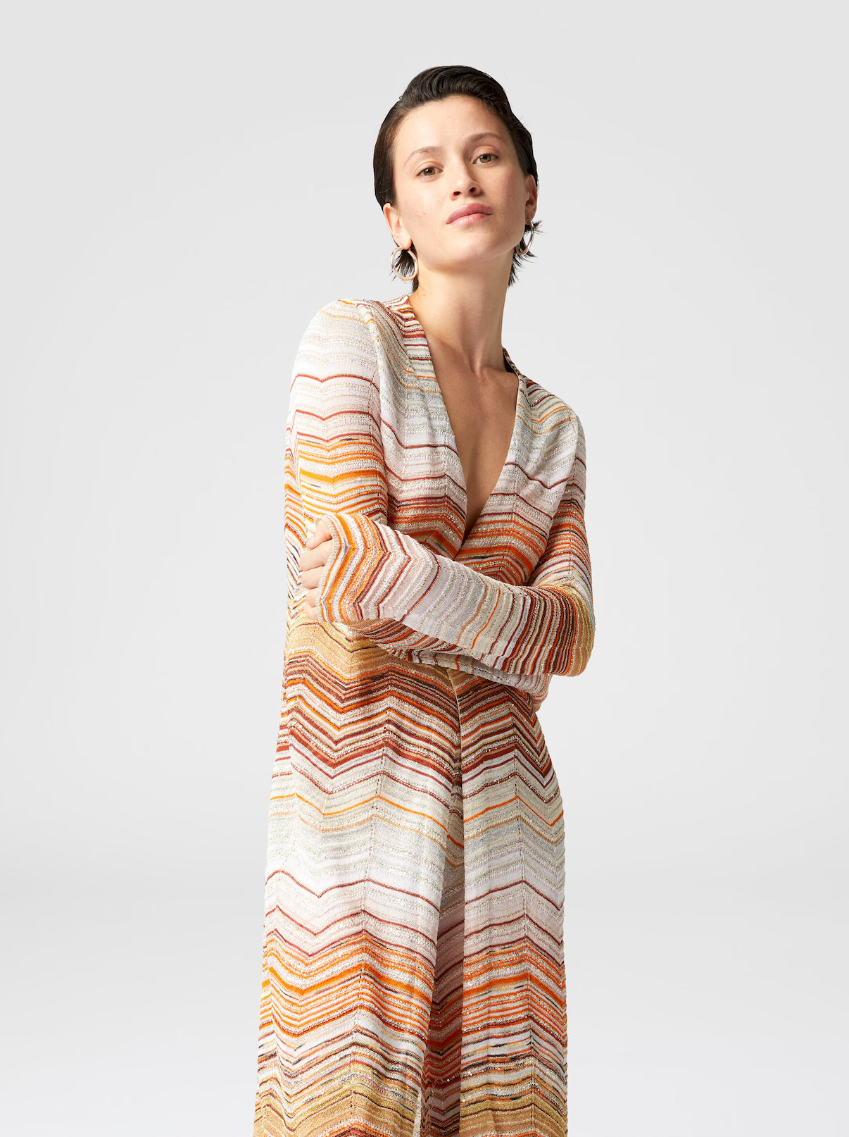 Long Cardigan Brown Multi - 3