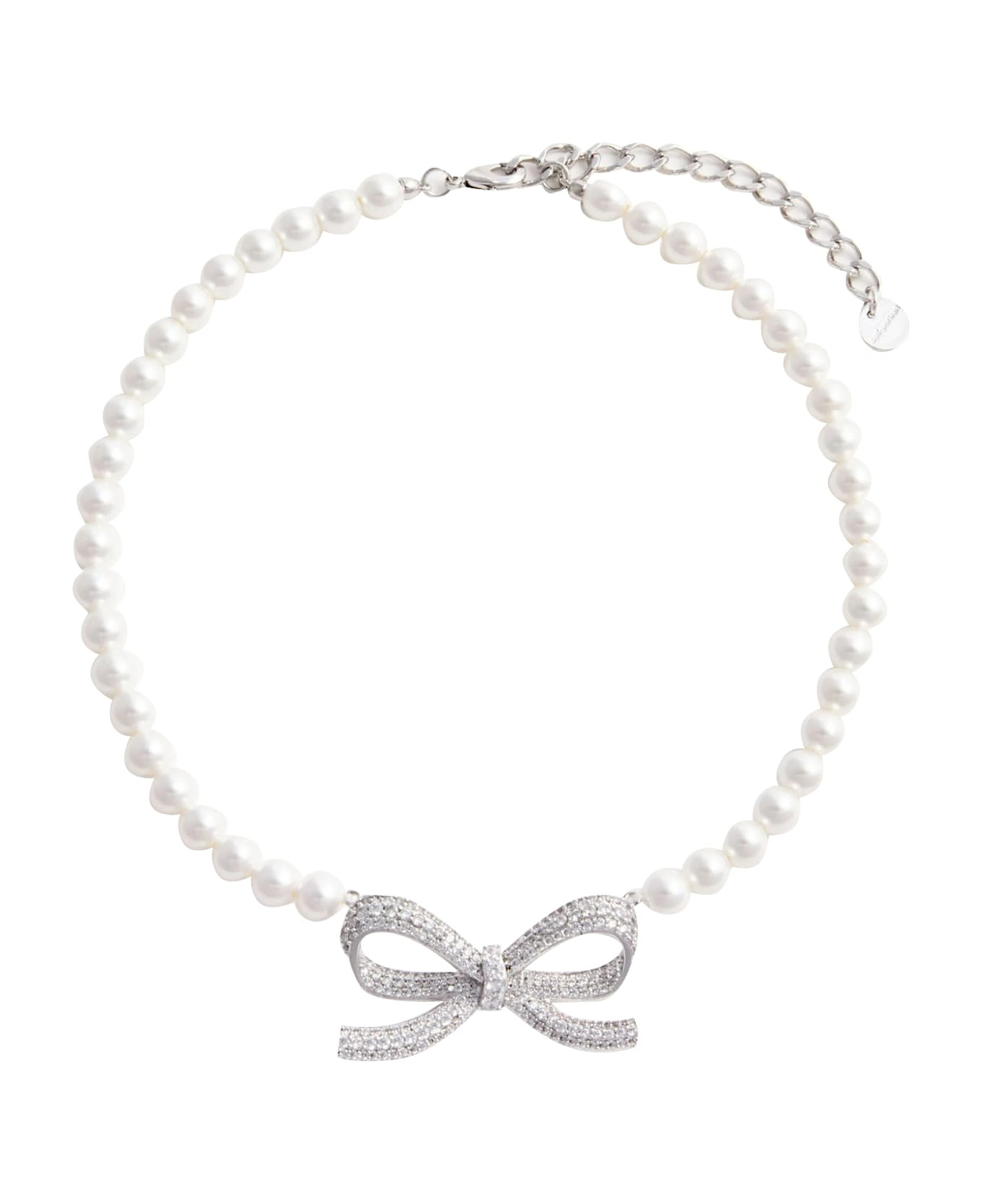 Pearl Bow Necklace - 1