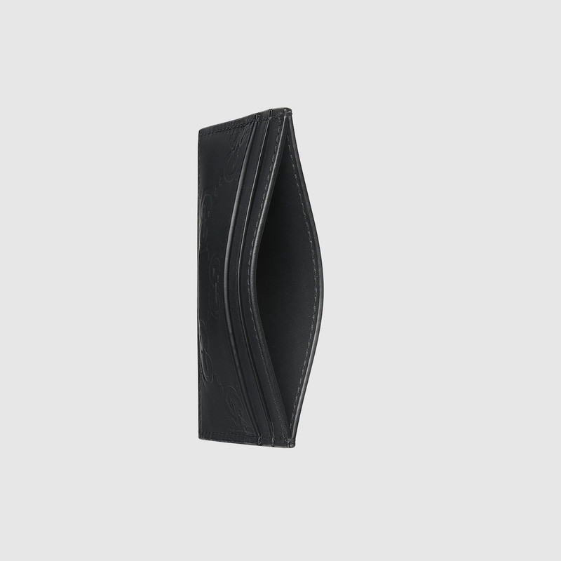 GUCCI GG rubber-effect card case outlook
