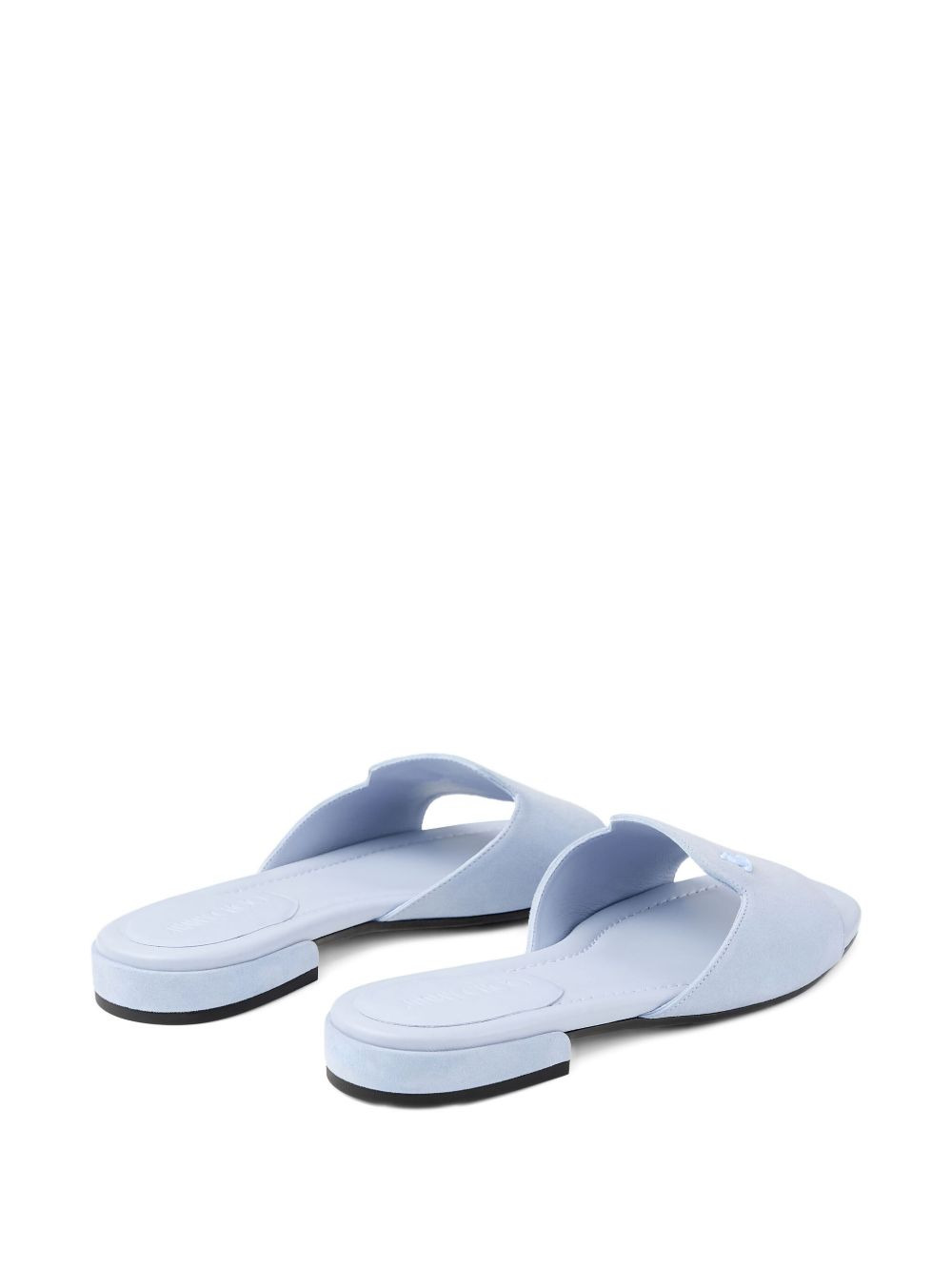 Dina logo-embellished suede flat sandals - 3