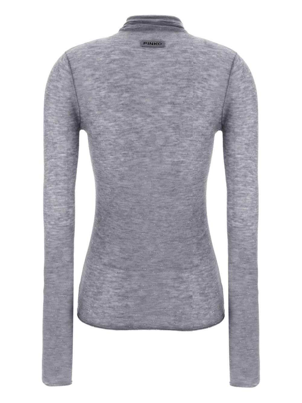 sequin-appliqué turtleneck sweater - 2