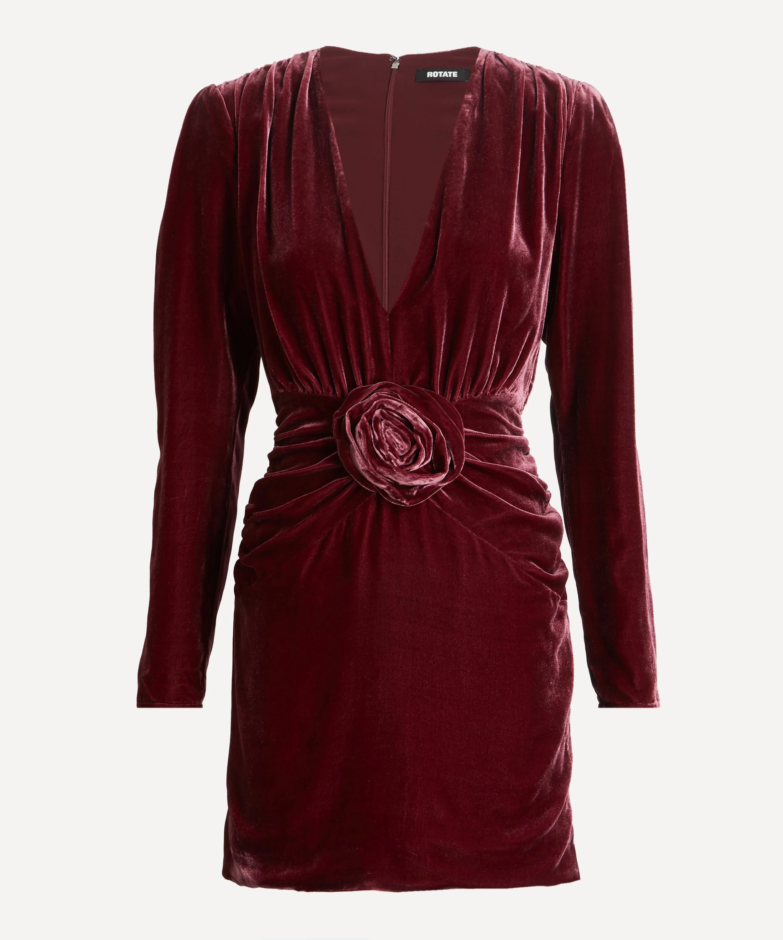 Silk Velvet Mini Dress - 1