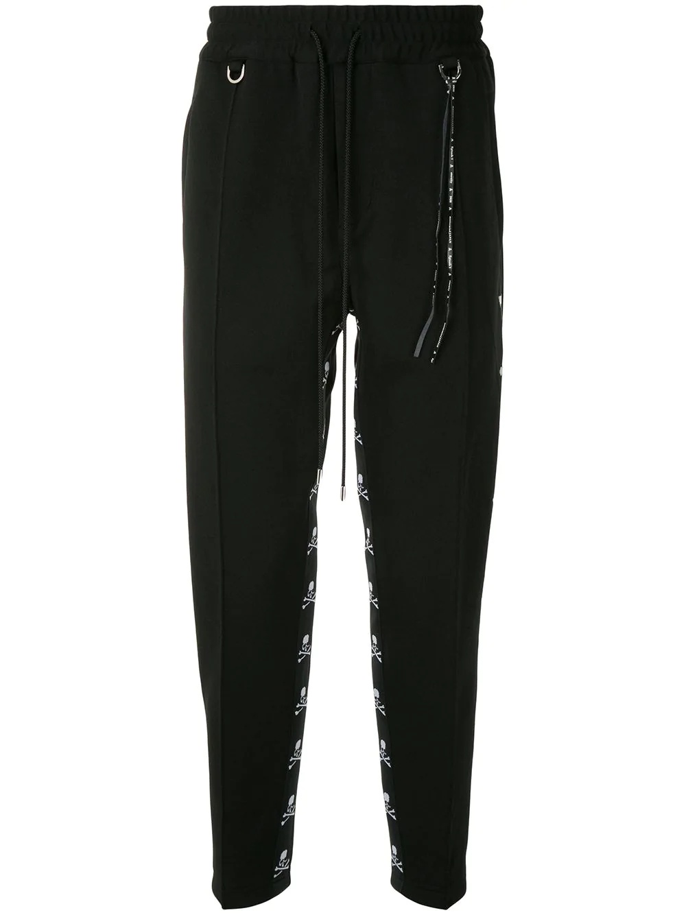 skull stripe track pants - 1