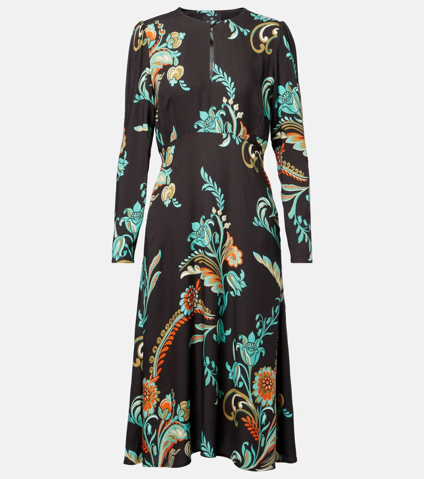 Floral midi dress - 1