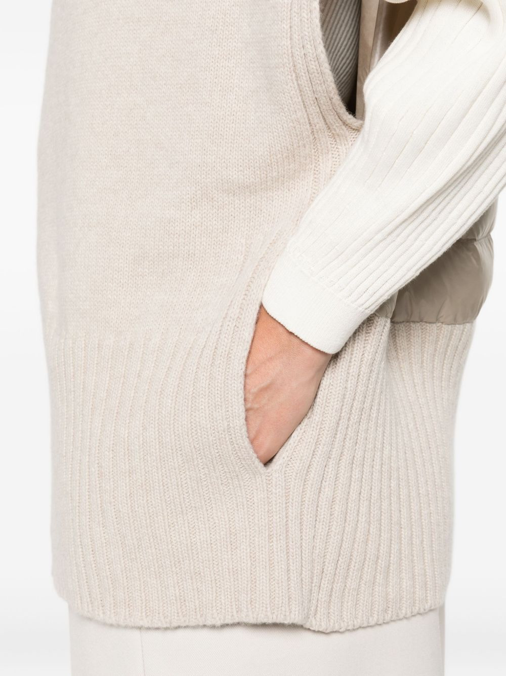 sleeveless zip-front vest - 5