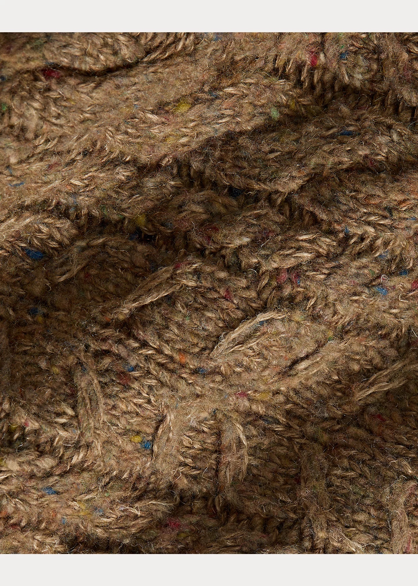 Aran-Knit Shawl-Collar Sweater - 5