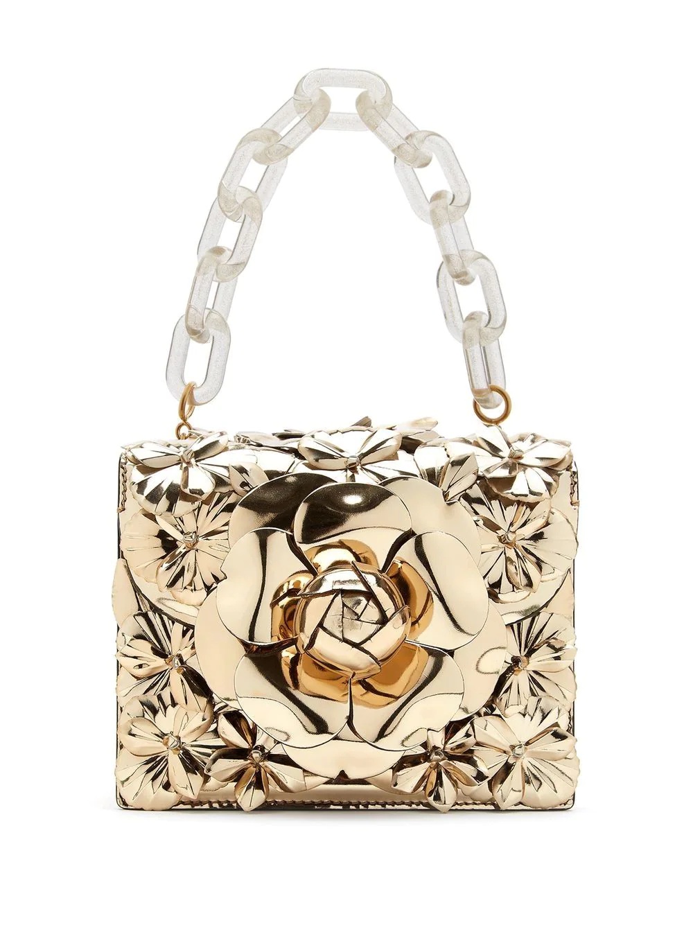 mini Specchio floral-embellished crossbody bag - 5