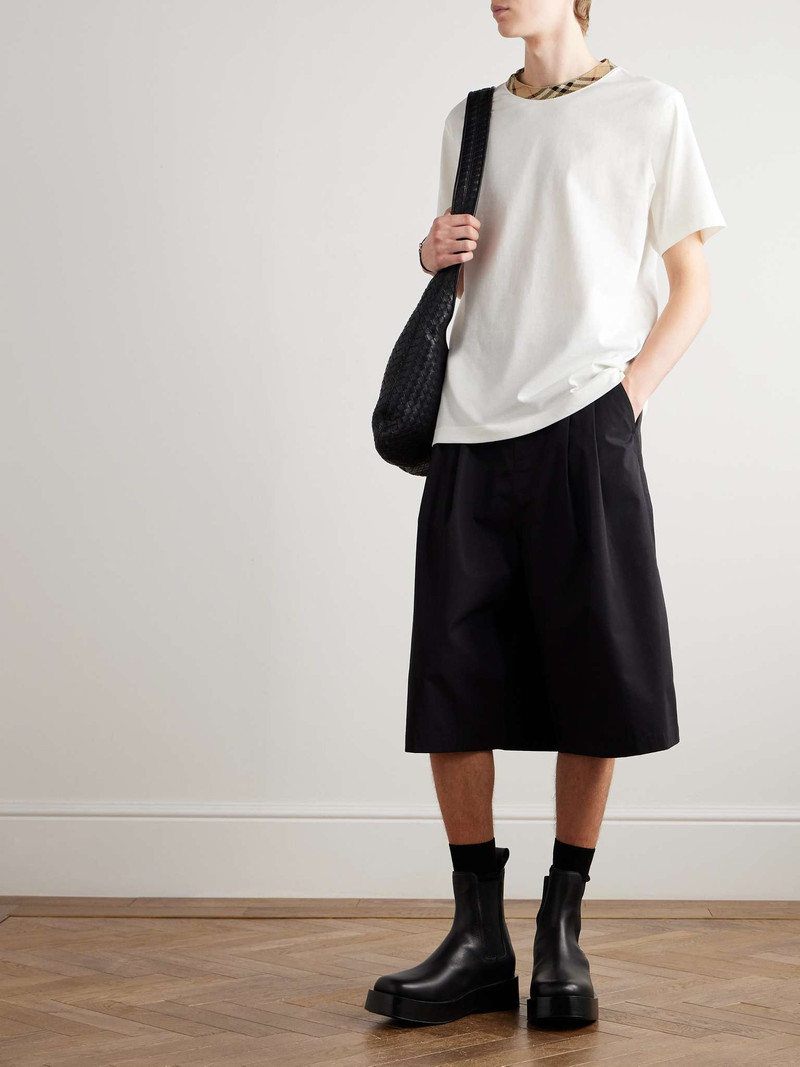 Burberry Checked Cotton-Jersey T-Shirt outlook