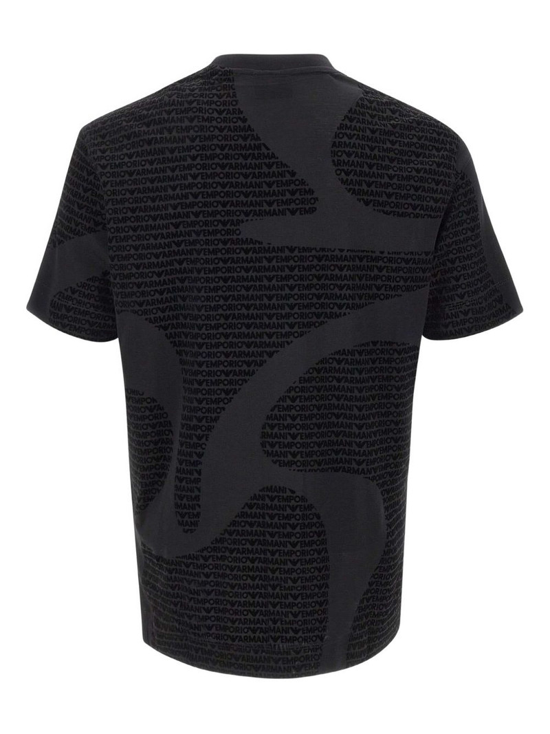 EMPORIO ARMANI logo-print crew-neck T-shirt outlook