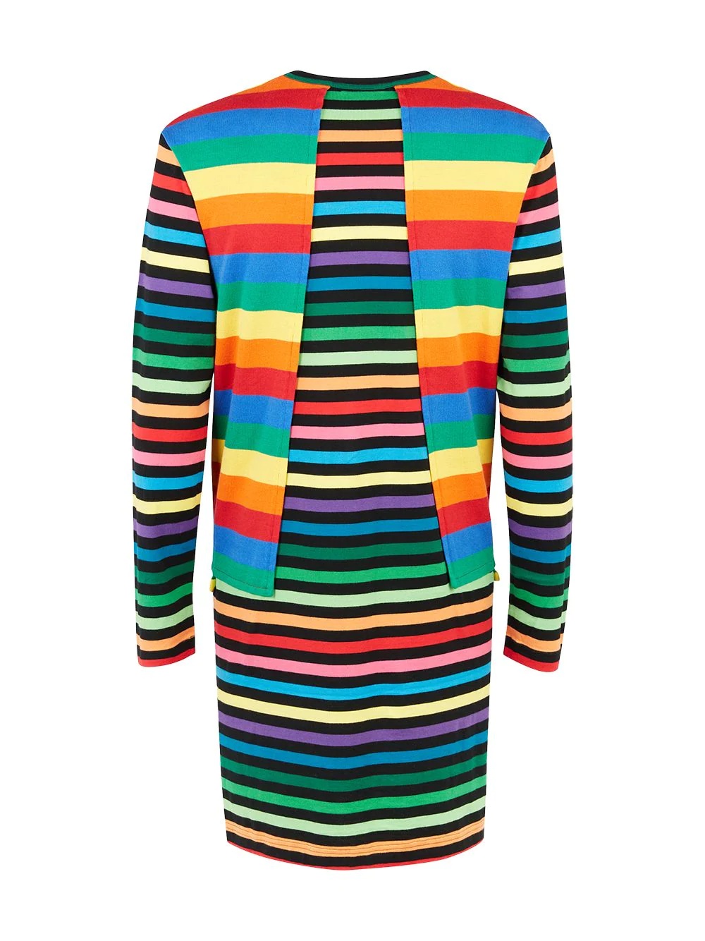 rainbow-stripe layered T-shirt - 2