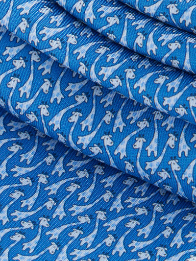 FERRAGAMO Graphic-pattern wide-blade silk tie outlook