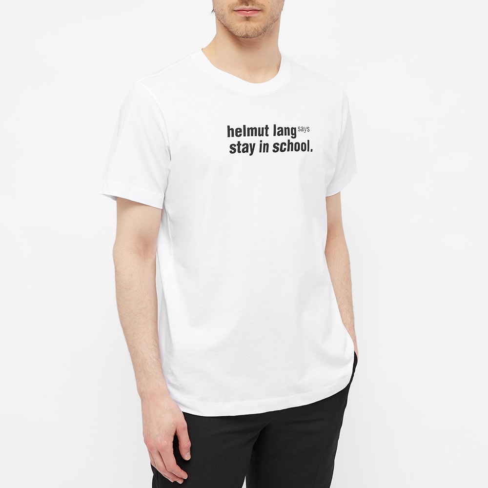 Helmut Lang Helmut Lang Says Stay In School Tee - 3