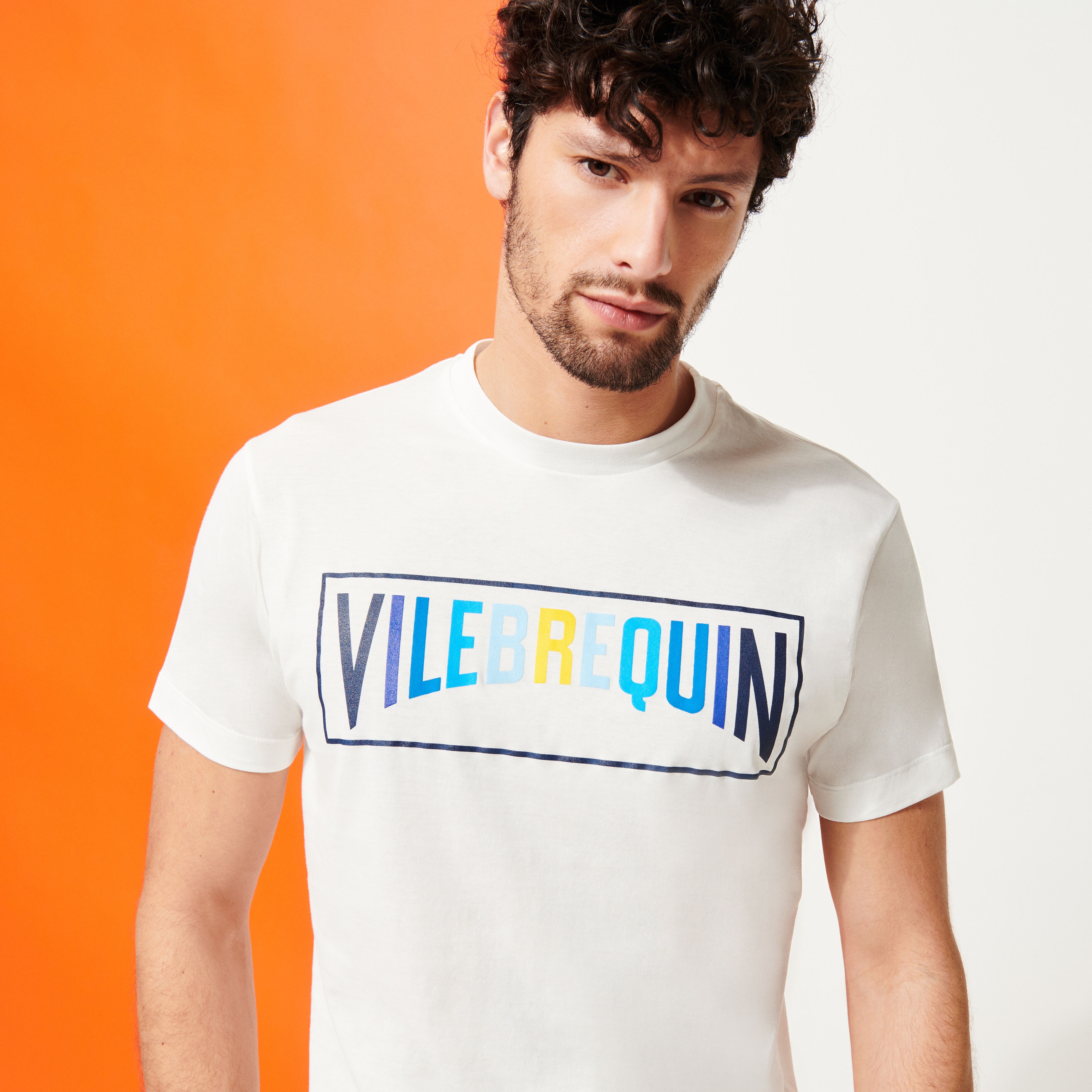 Men T-shirt Fancy Vilebrequin Logo Vilebrequin Multicolore - 5