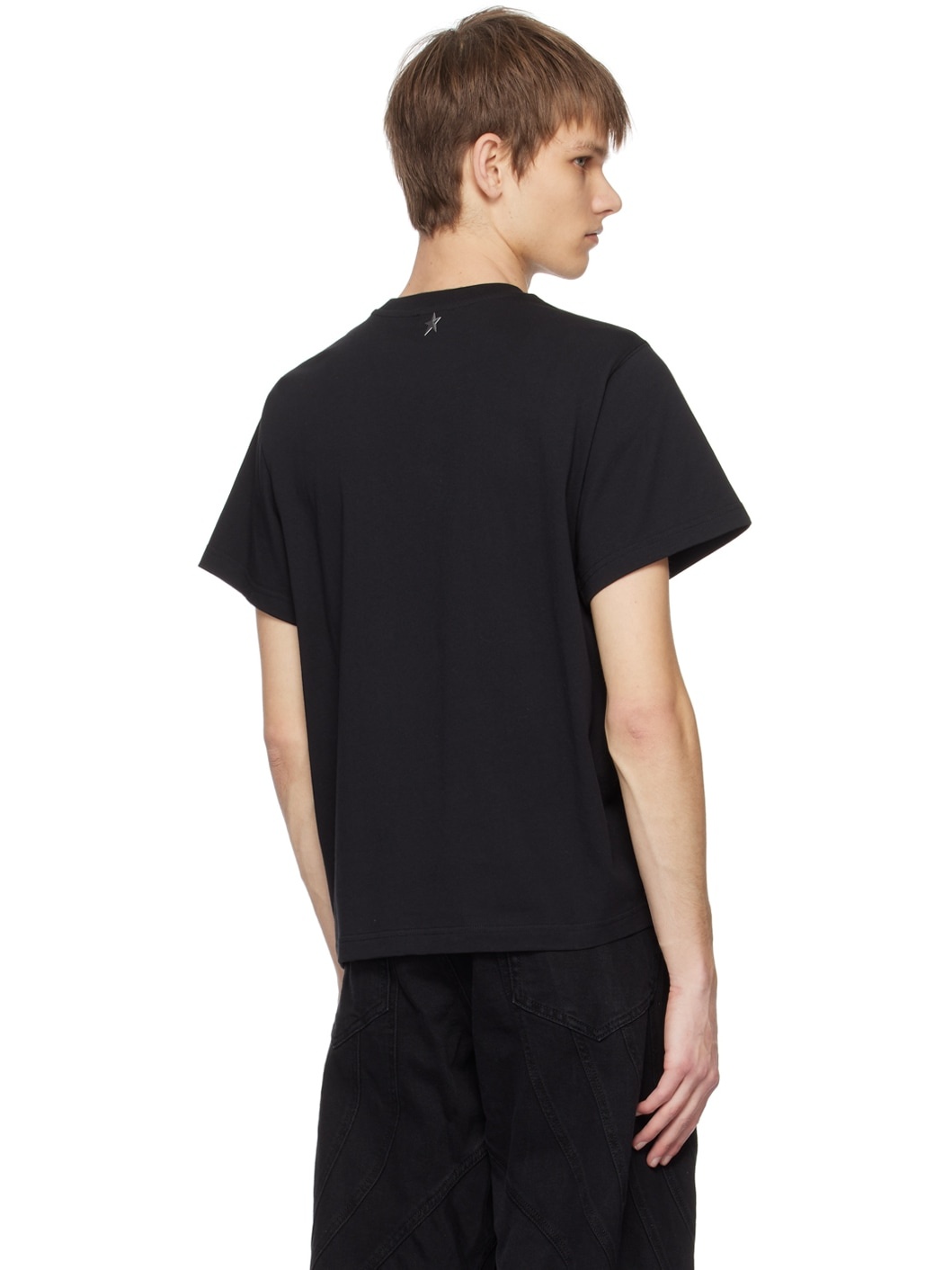 Black Appliqué T-Shirt - 3
