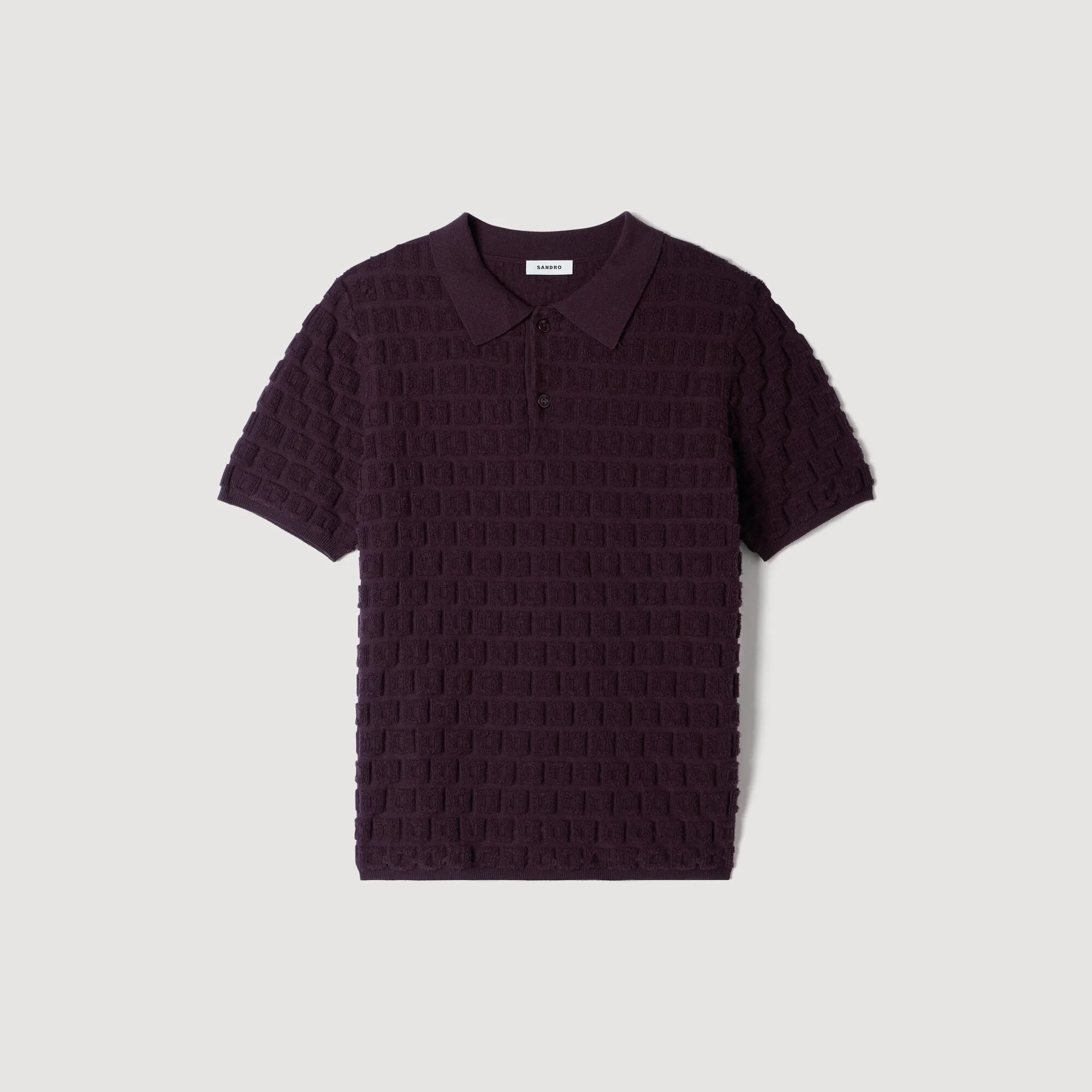 TERRY KNIT POLO SHIRT - 1