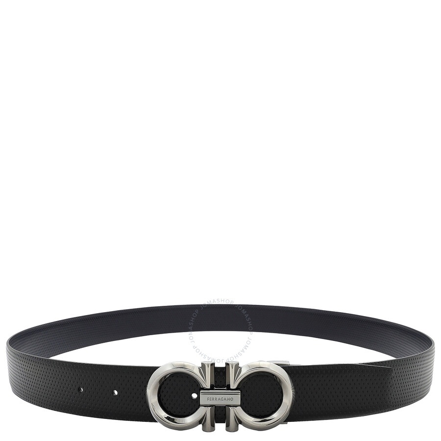 Ferragamo Reversible Leather Gancini Belt - 2