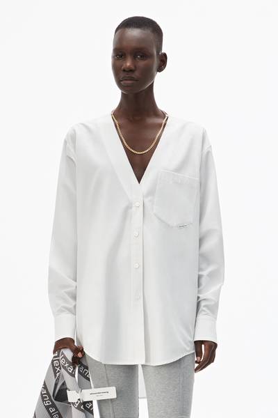 Alexander Wang V-NECK CHAIN BLOUSE outlook