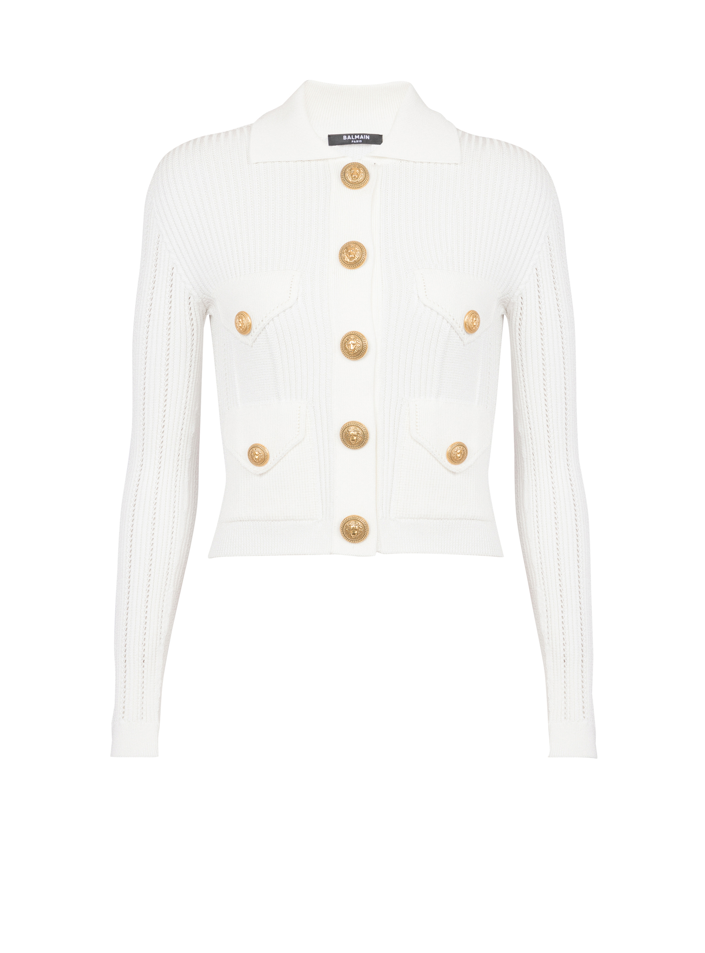 Buttoned knit cardigan - 1