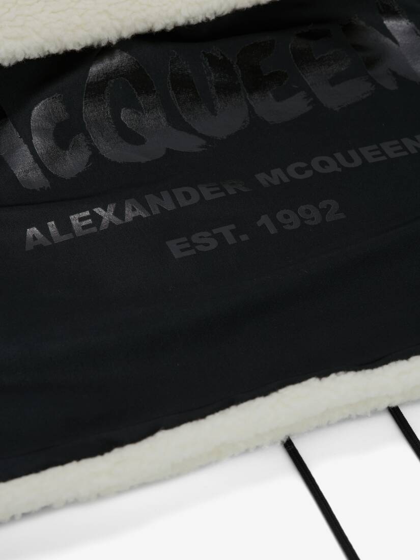 Mcqueen Graffiti Snood in Black - 4