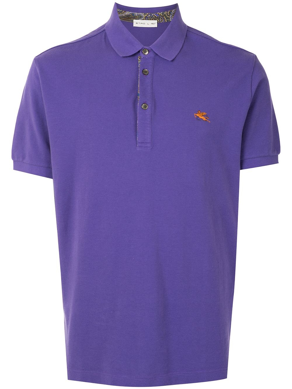 logo embroidered polo shirt - 1