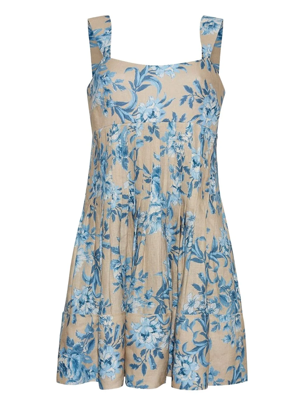 floral-print mini dress - 1